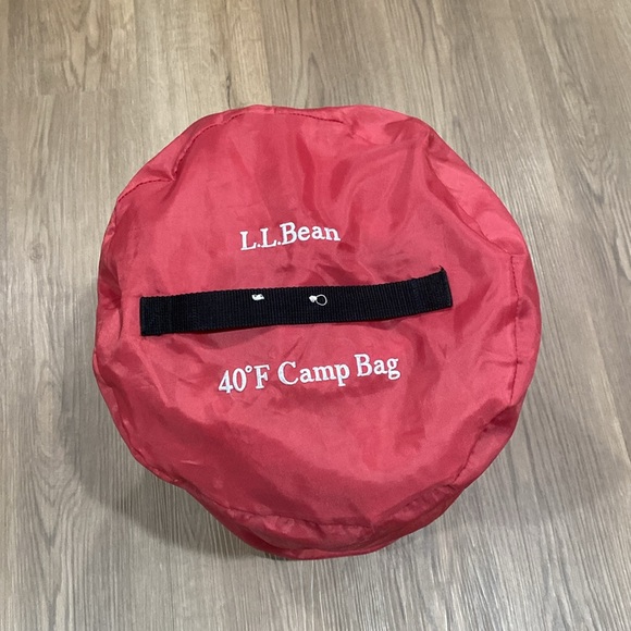 LL Bean Flannel Lined Youth Sleeping Bag 40 degrees EUC - Picture 5 of 14